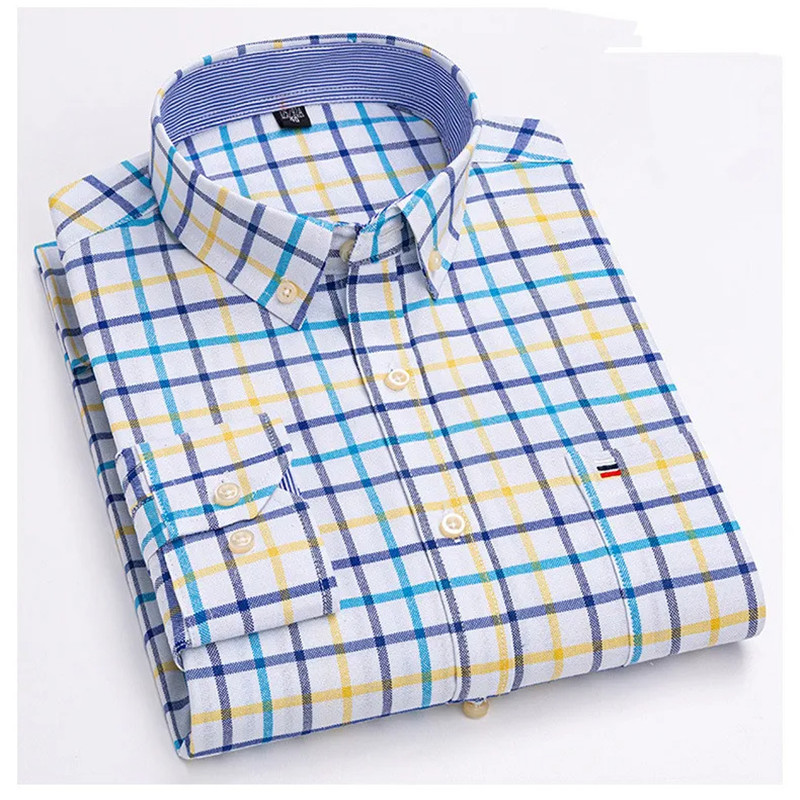 2024 yeni erkek gömleği uzun k - Oxford Cotton Casual Shirt Business incelemesi ve fiyatı