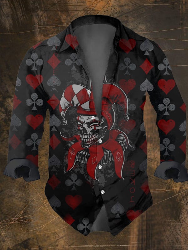 Halloween Men's Dark Skull Pri - Vintage Hawaiian Floral Shirt incelemesi ve fiyatı
